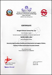 国际ISO 14001认证证书