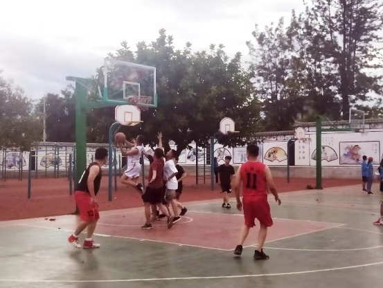 永平无量山开展“警民一家亲”-友谊篮球赛