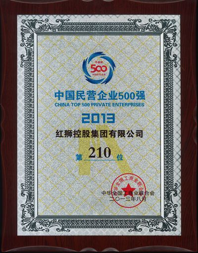 2013中国民营企业500强